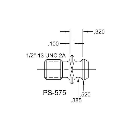 Tj Davies Co Solid Retention Knob PS-575